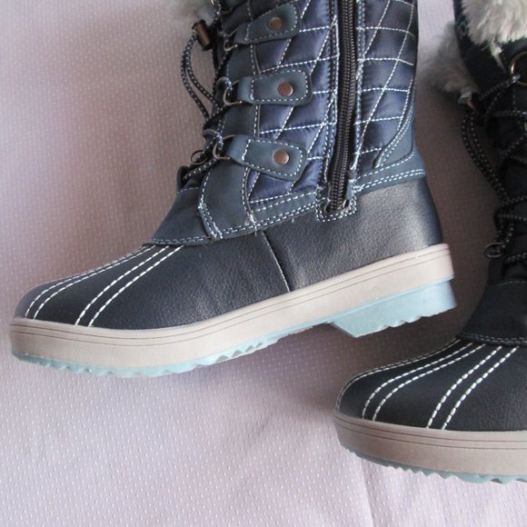 TOTES SHIRLEY TALL GIRLS WINTER BOOTS – DRESS BLUE COOL BLUE - Picture 5 of 16